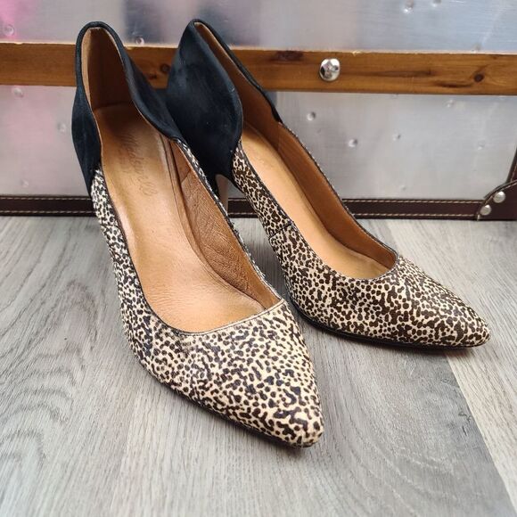 Madewell Maddie Heel Speckled Calf Hair size 9 - Picture 1 of 10